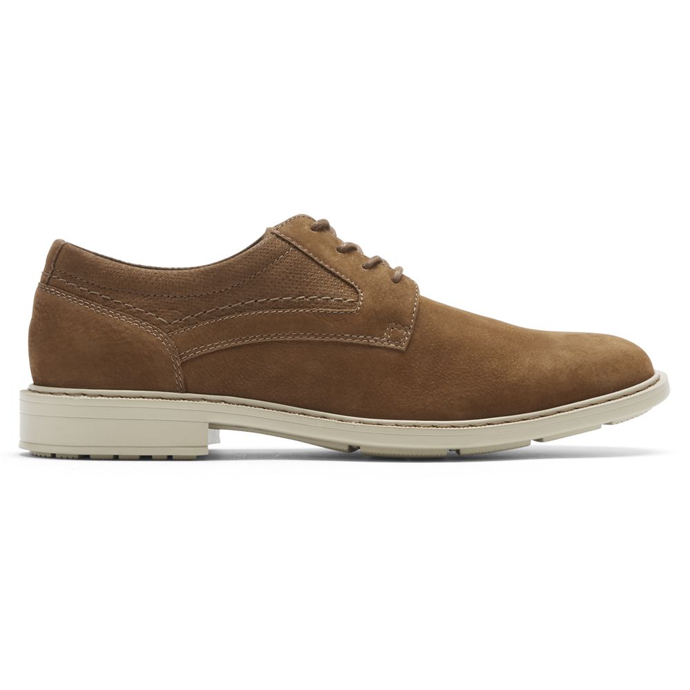 Sapatos Oxford Homem Rockport Tanner Plain Toe Marrom,Portugal OXLGN-8609